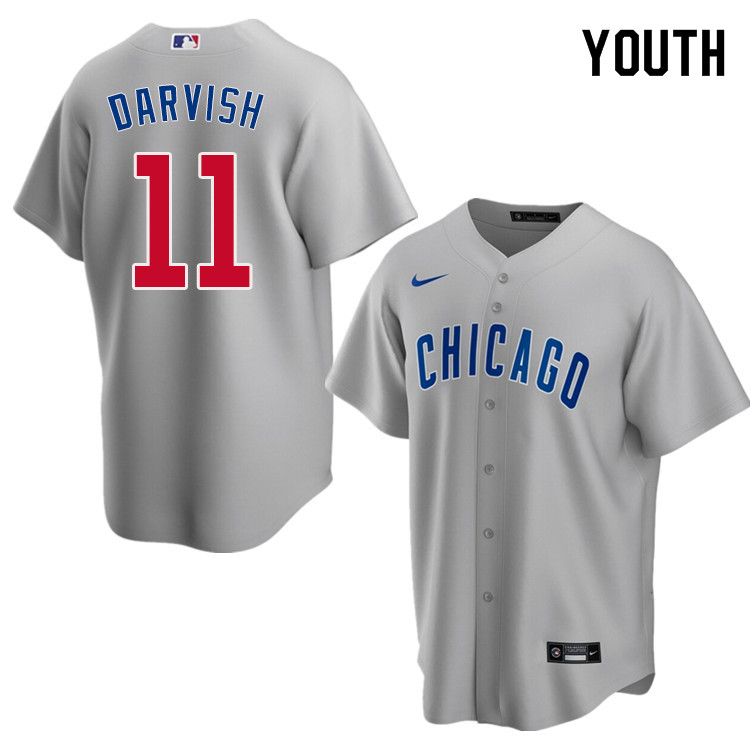 Nike Youth #11 Yu Darvish Chicago Cubs Baseball Jerseys Sale-Gray - Click Image to Close